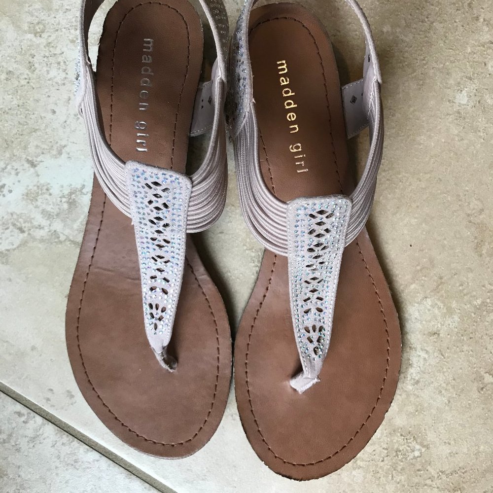 Madden Girl Tanna Jeweled Thong Sandal